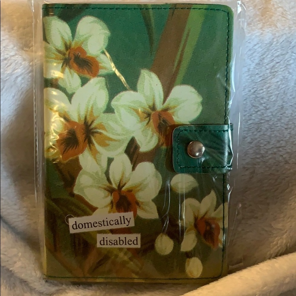 Anne Taintor notebook cover“domestically disabled”